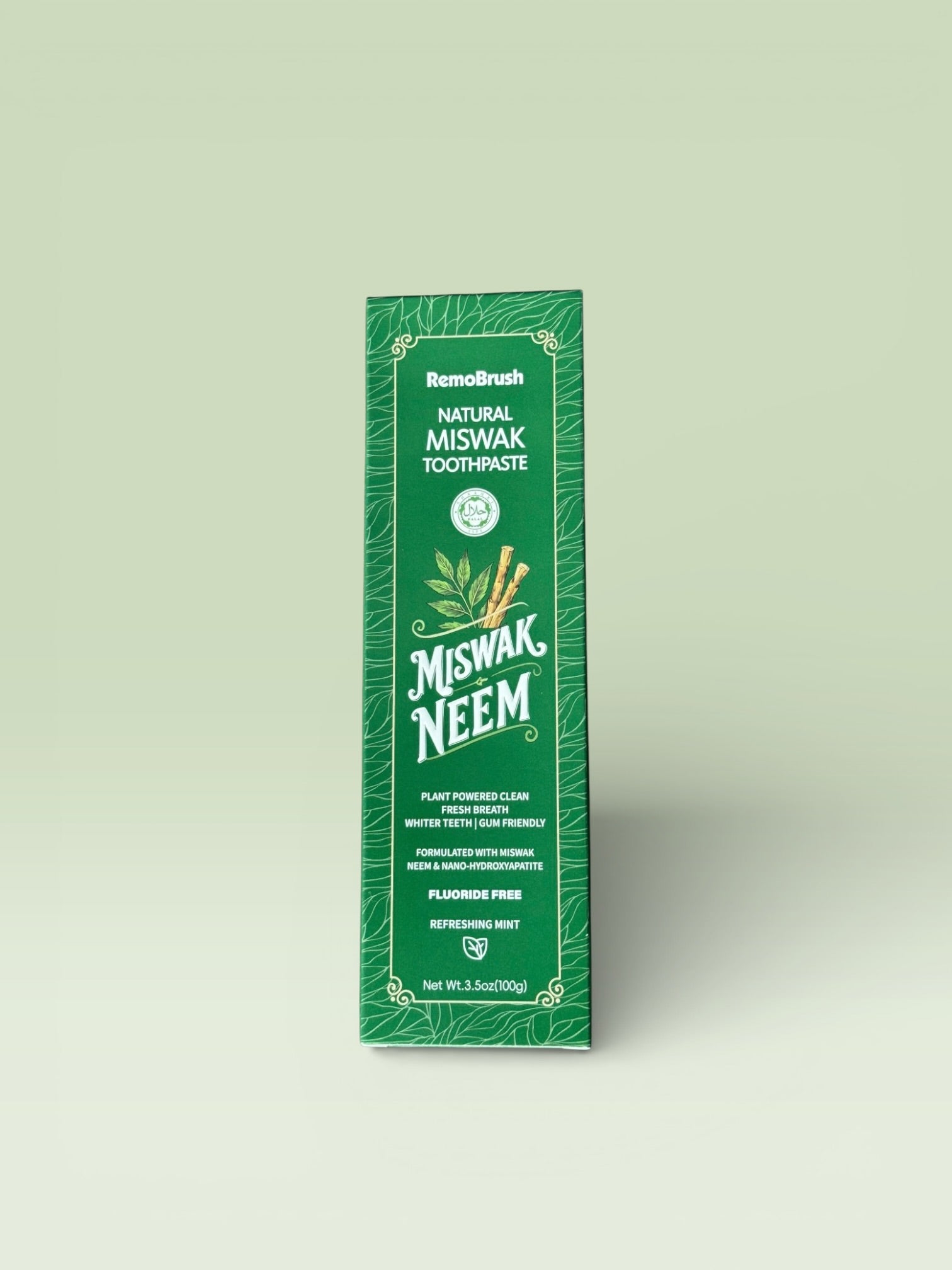 RemoBrush Natural Miswak & Neem Toothpaste (Halal Certified)
