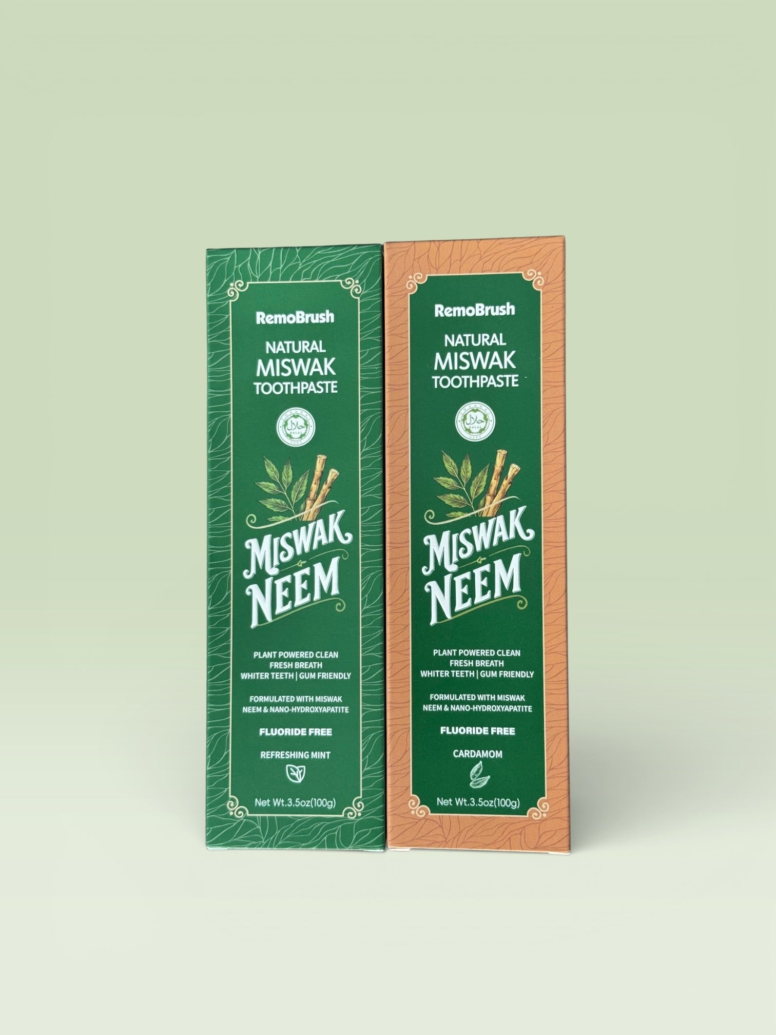 RemoBrush Natural Miswak & Neem Toothpaste (Halal Certified)