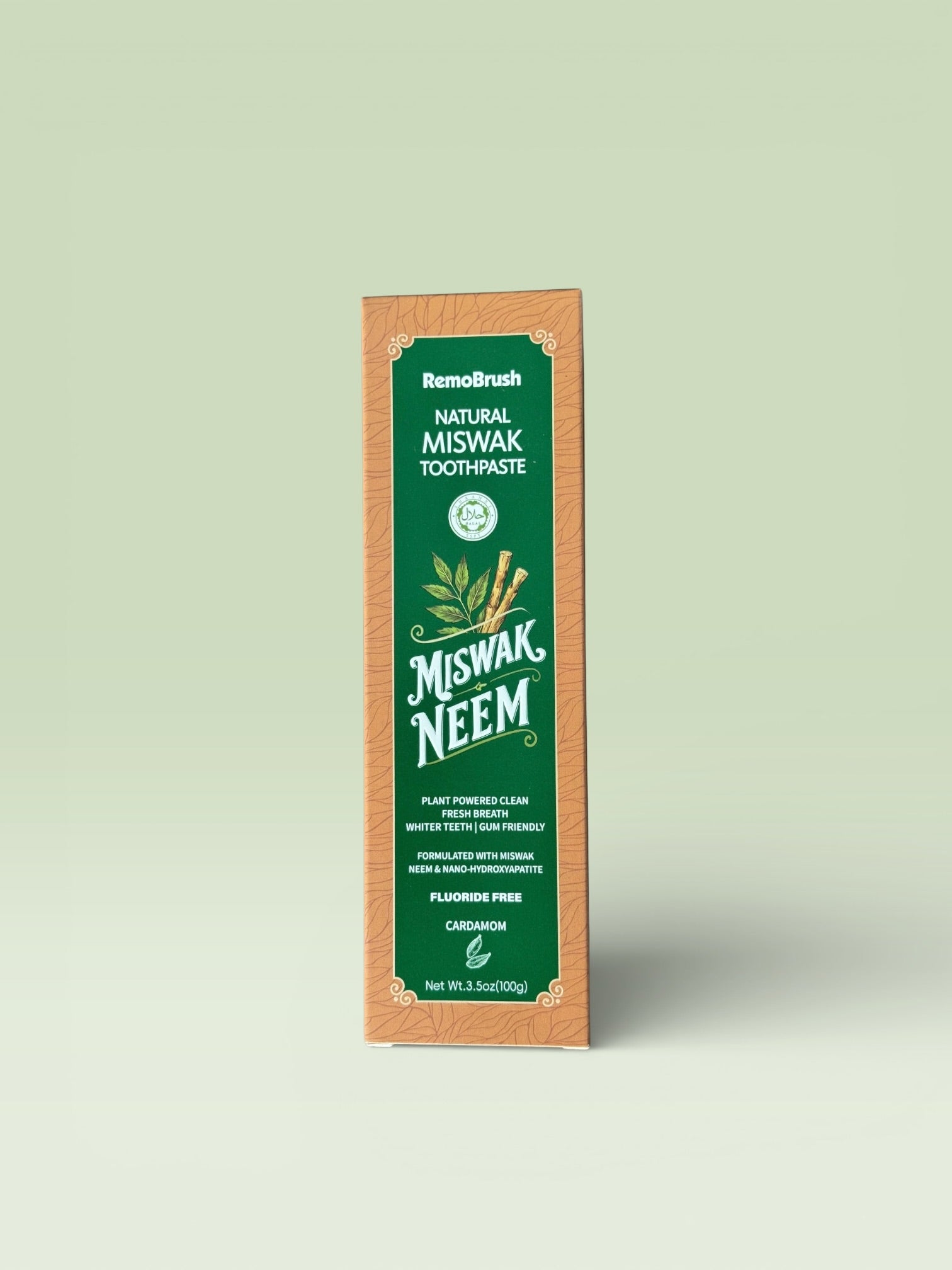 RemoBrush Natural Miswak & Neem Toothpaste (Halal Certified)