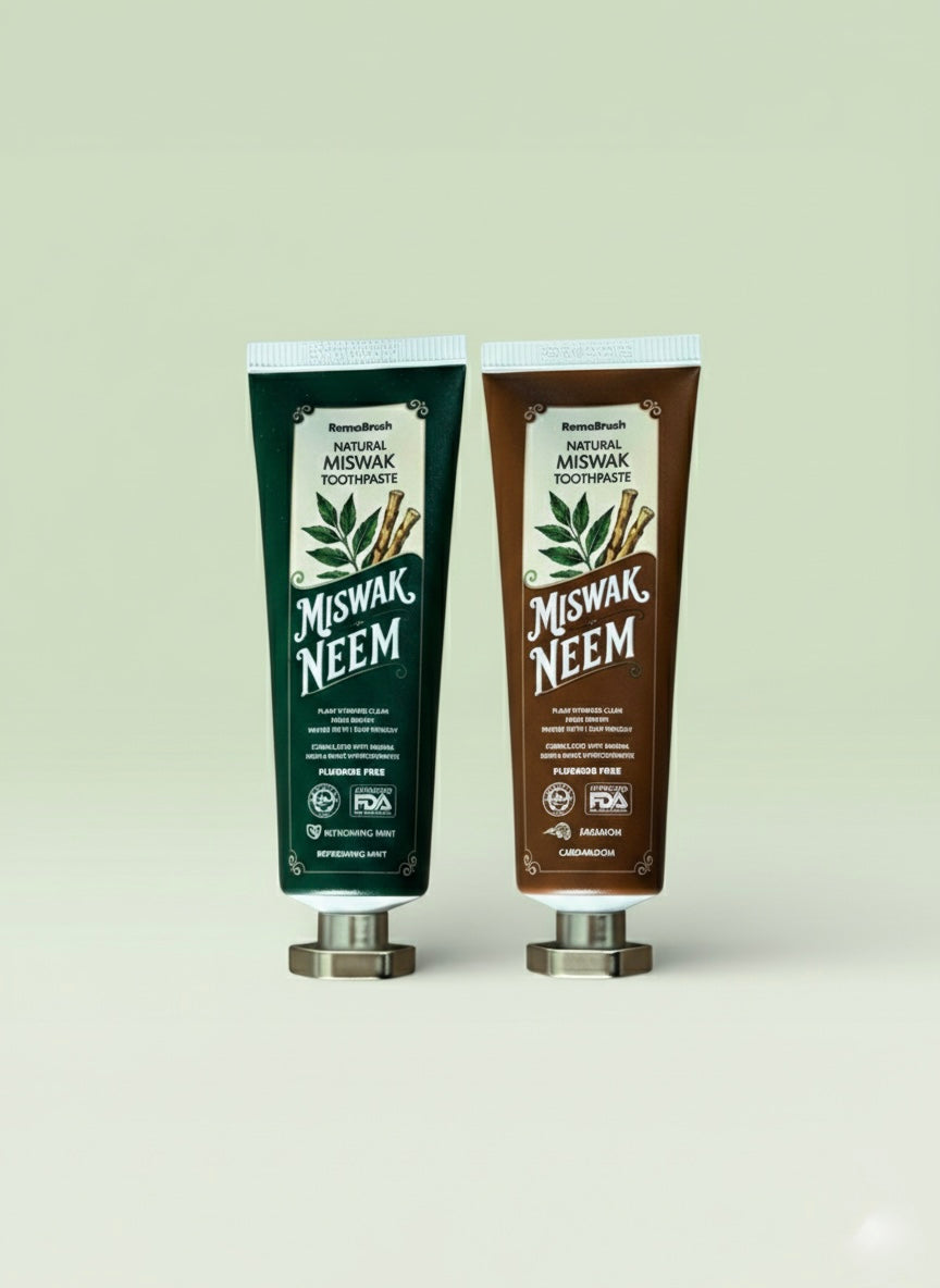RemoBrush Natural Miswak & Neem Toothpaste (Halal Certified)