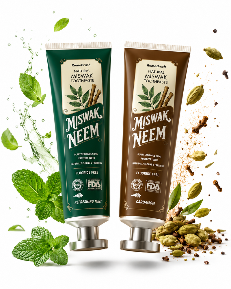 RemoBrush Miswak & Neem Toothpaste (Halal)