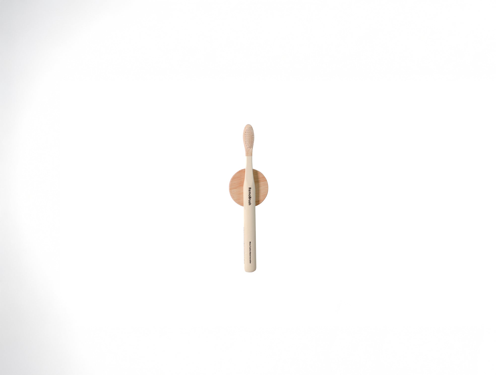 RemoBrush Magnetic Holder – Sleek Bamboo Wall Mount