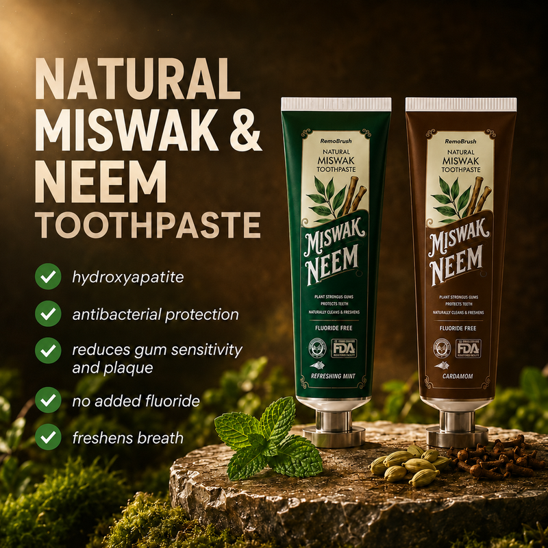 RemoBrush Miswak & Neem Toothpaste (Halal)